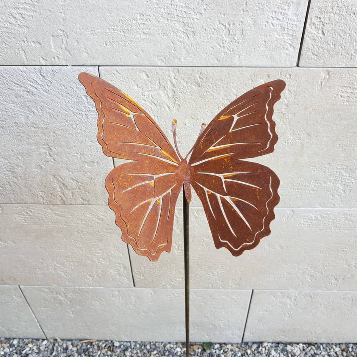 Schmetterling aus Rostmetall, Höhe 100cm