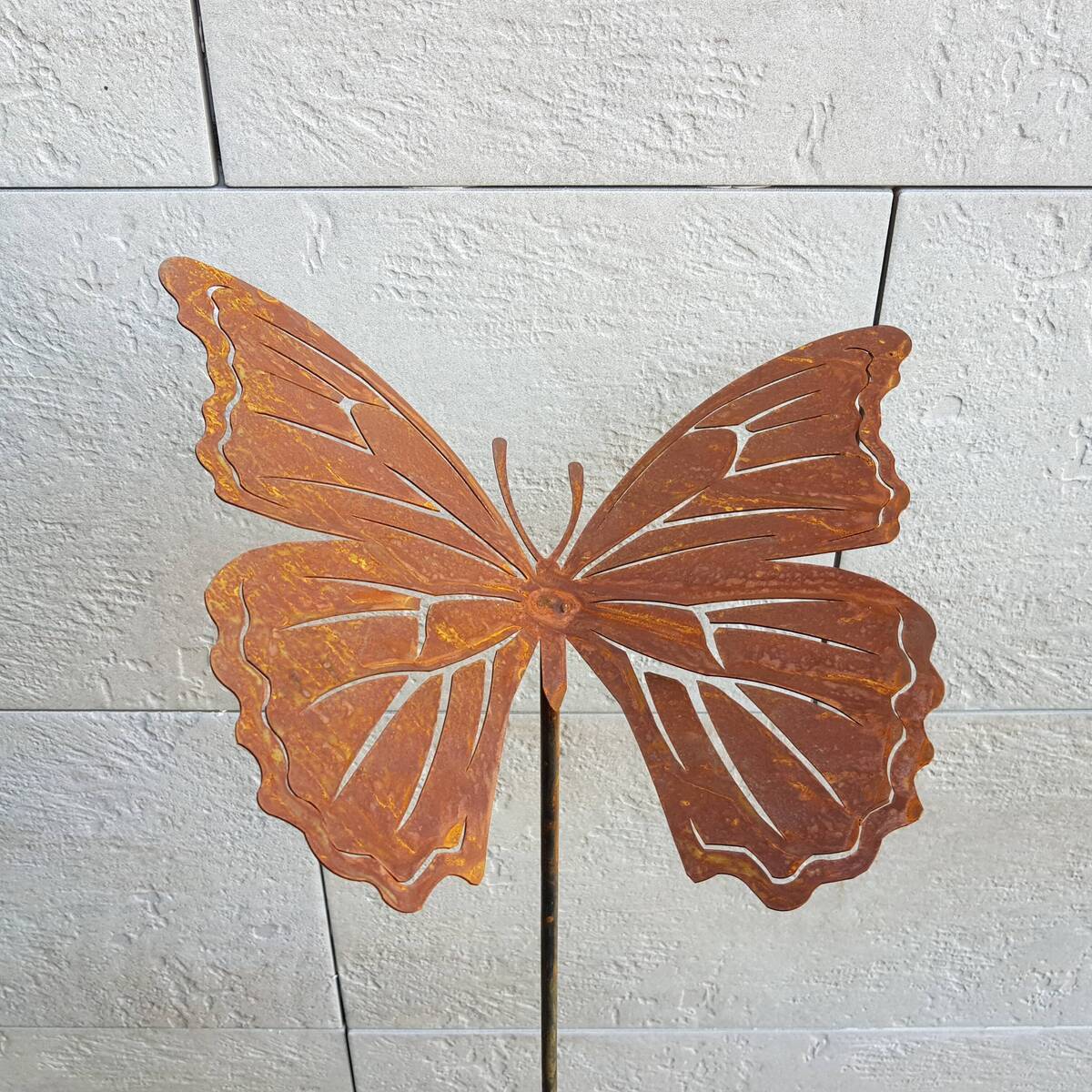 Schmetterling aus Rostmetall, Höhe 120cm