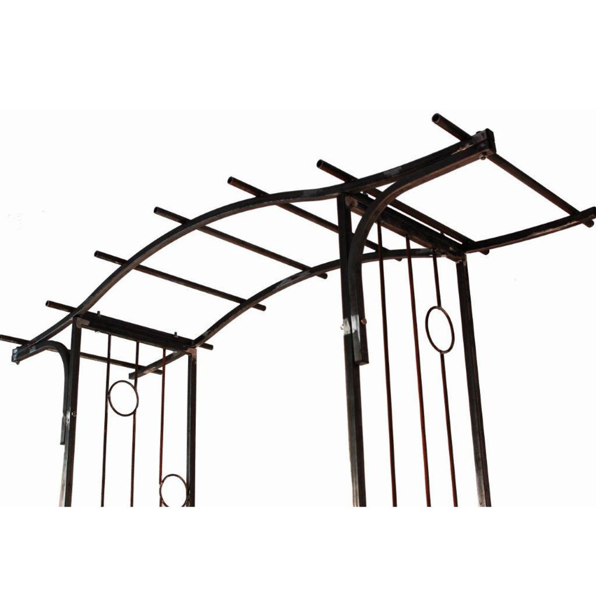 Arche en fer rouillé massif, hauteur 220cm