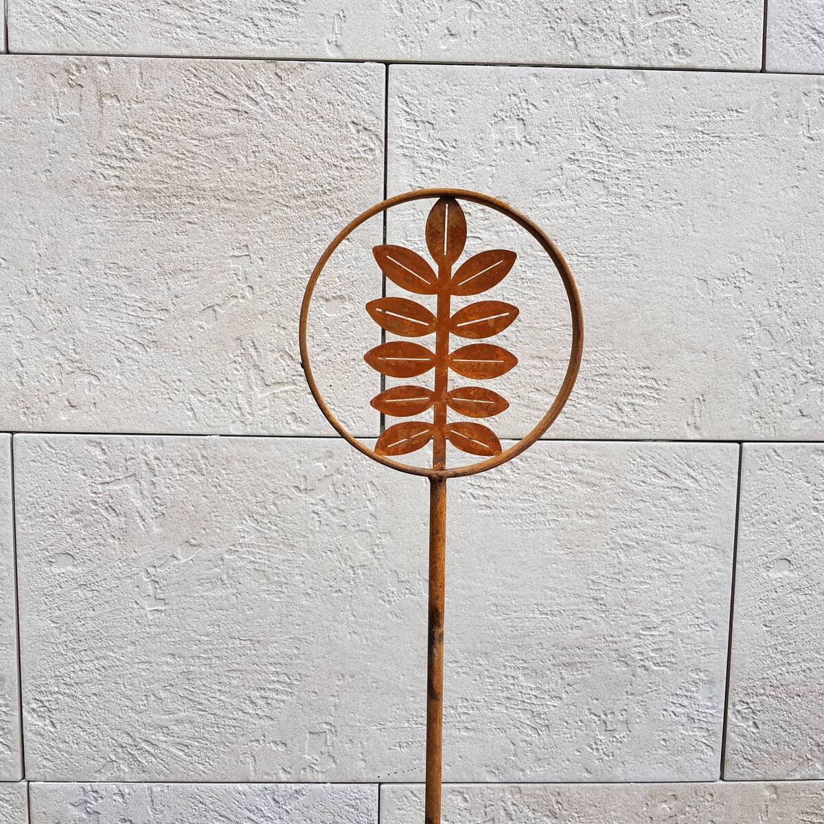 Deko Stecker ''Esche'' aus Rosteisen, Höhe 150cm  