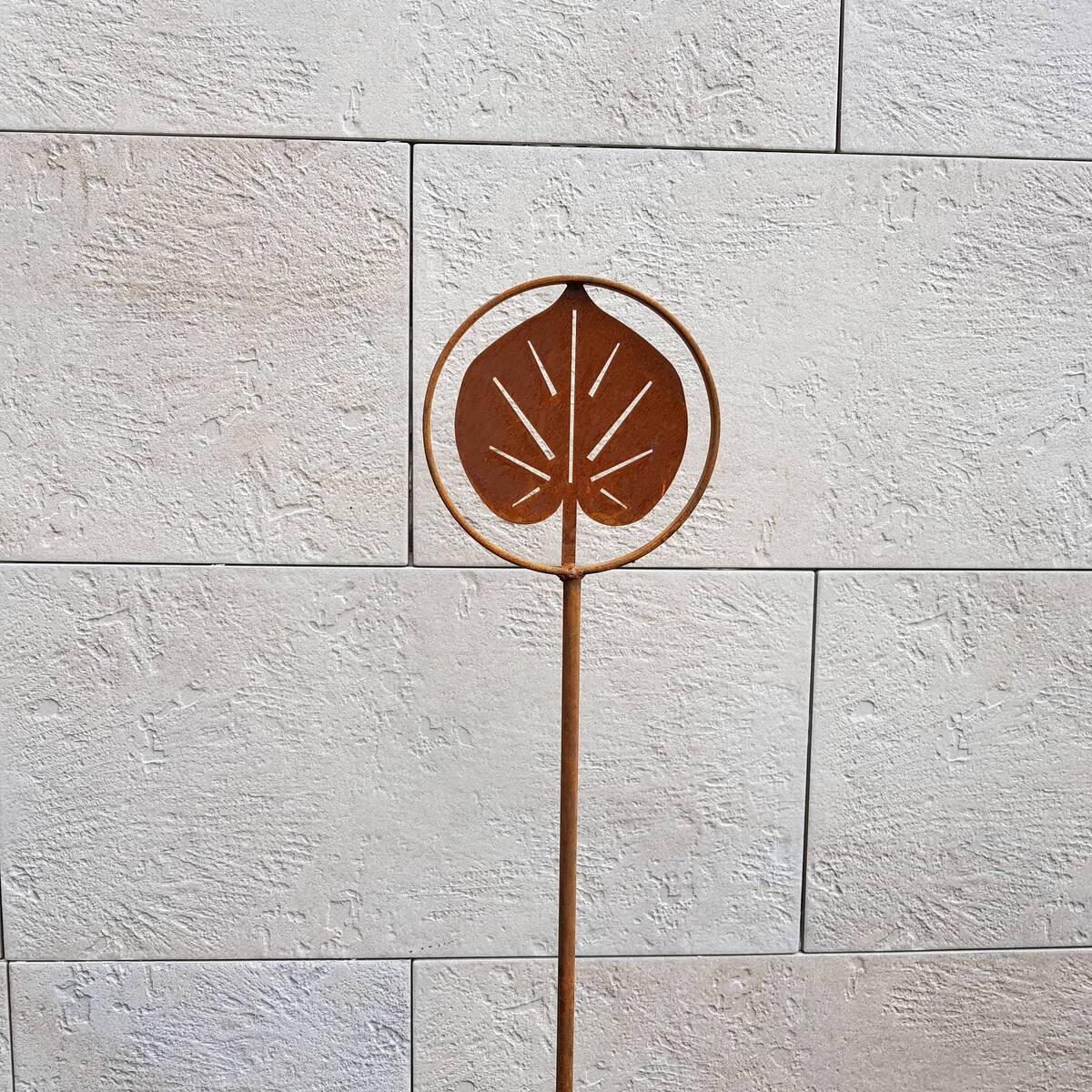 Deko Stecker ''Linde'' aus Rosteisen, Höhe 150cm  