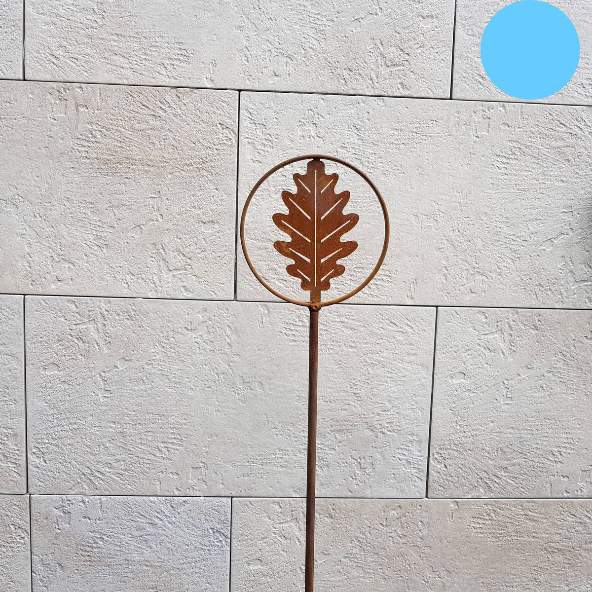 Deko Stecker ''Eiche'' aus Rosteisen, H. 150cm  