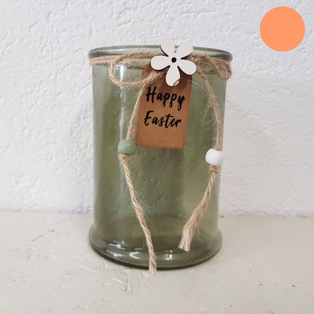 Glas ''Happy Easter'', Höhe 14cm