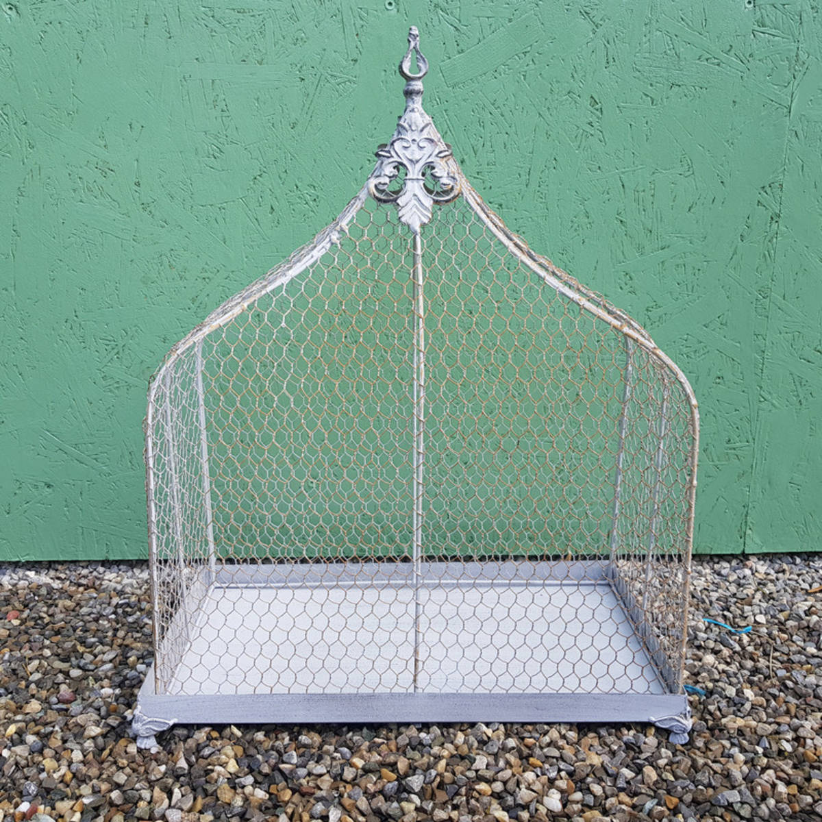 Petite volière Deco, gris antique, H. 66 cm 