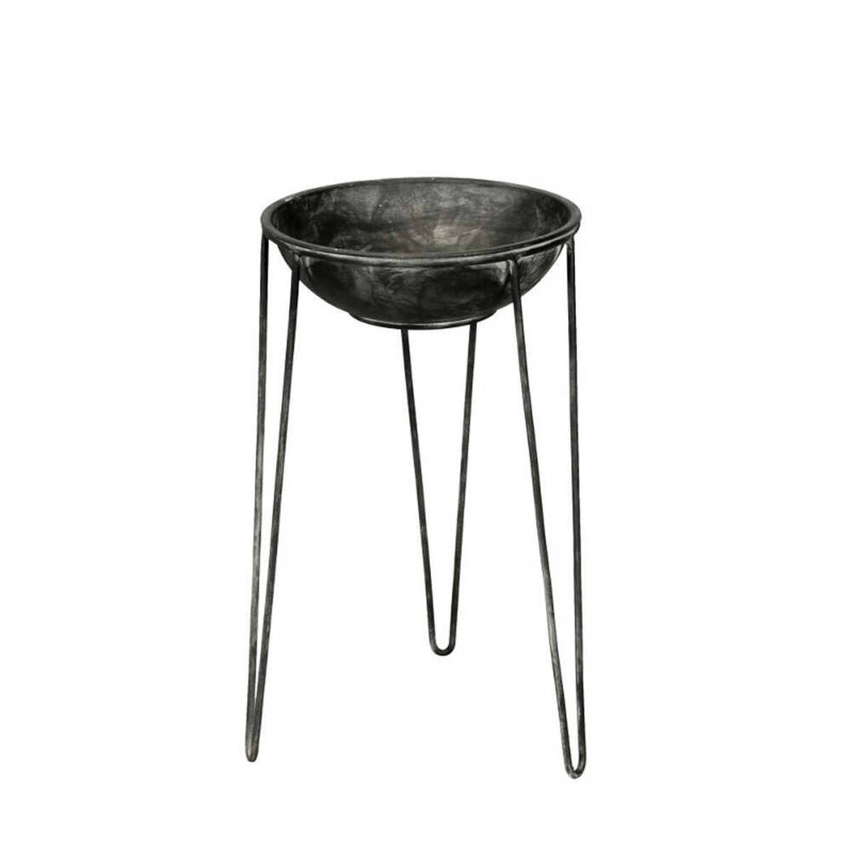 Schale auf Ständer aus Metall, Höhe 45cm