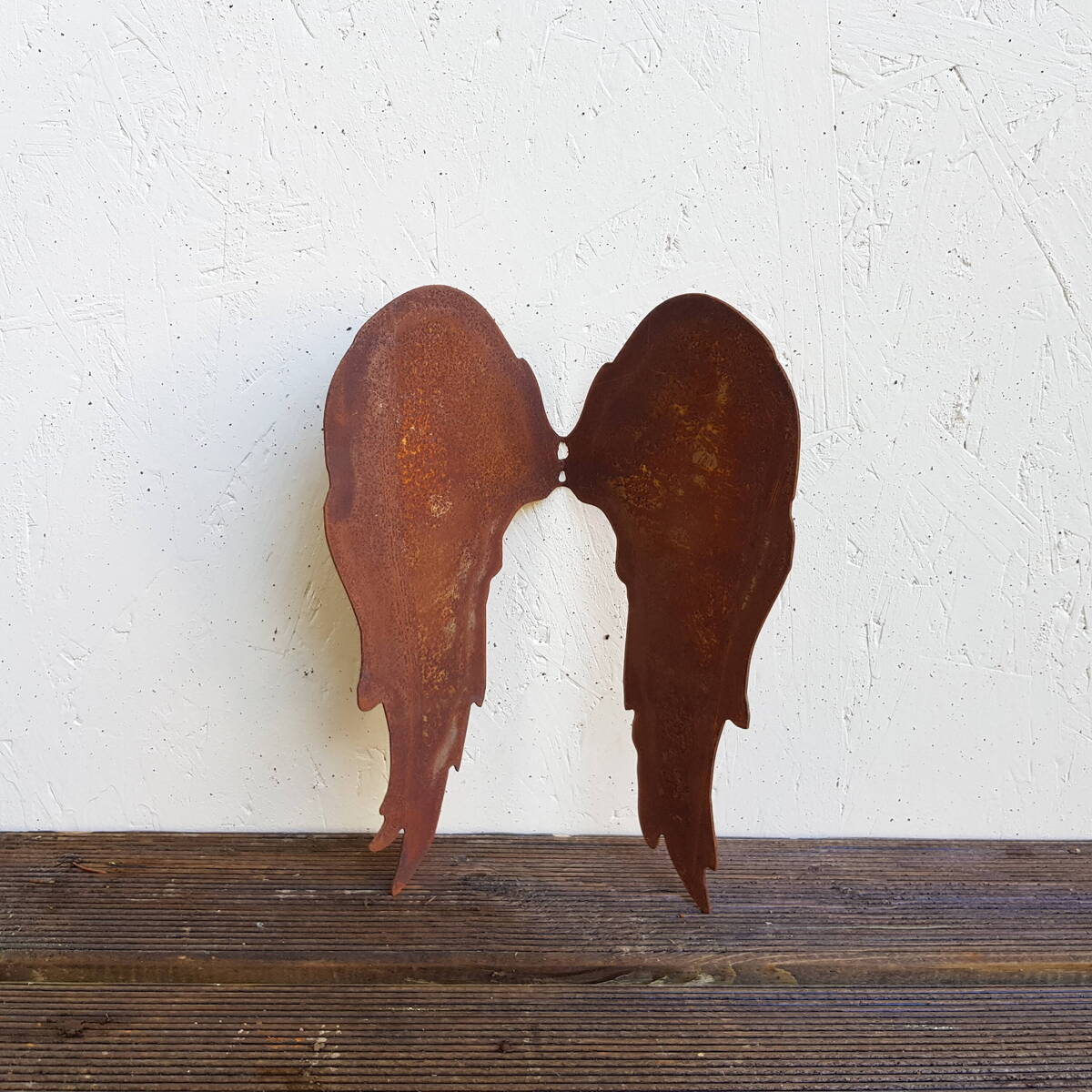 Flügel aus Rostmetall, zum Einarbeiten, Höhe 23cm