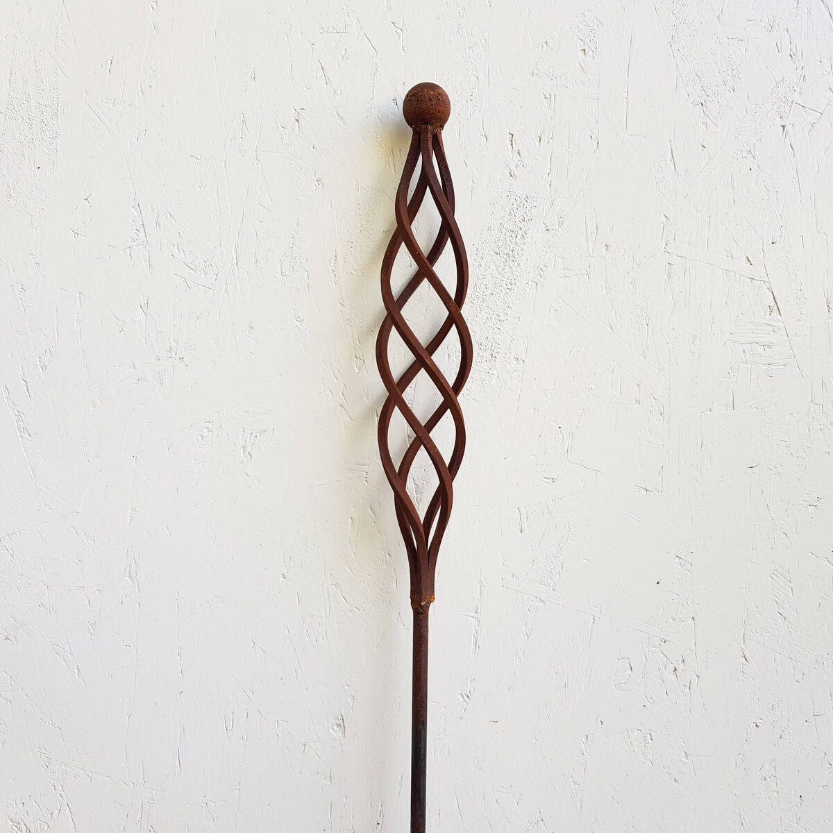 Tige avec déco en fer rouillé, H 160 cm 