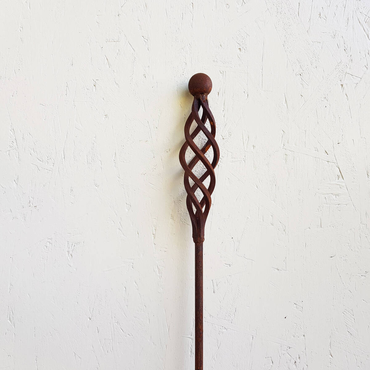 Tige avec déco en fer rouillé, H 160 cm 