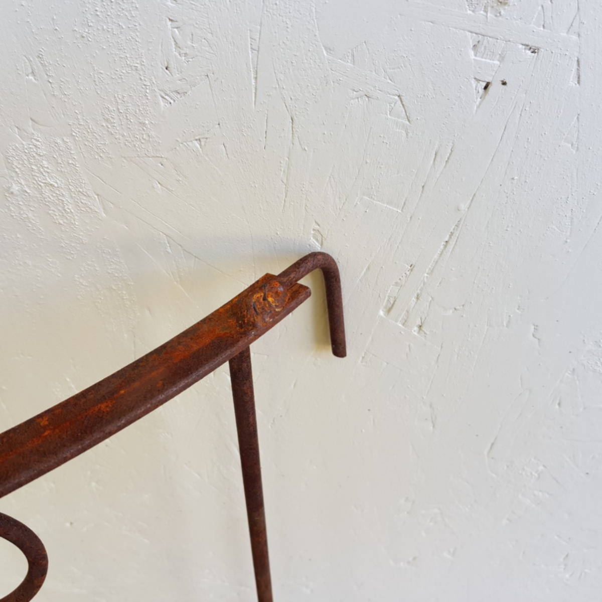 Barrière en fer rouillé, 80 x 80 cm 