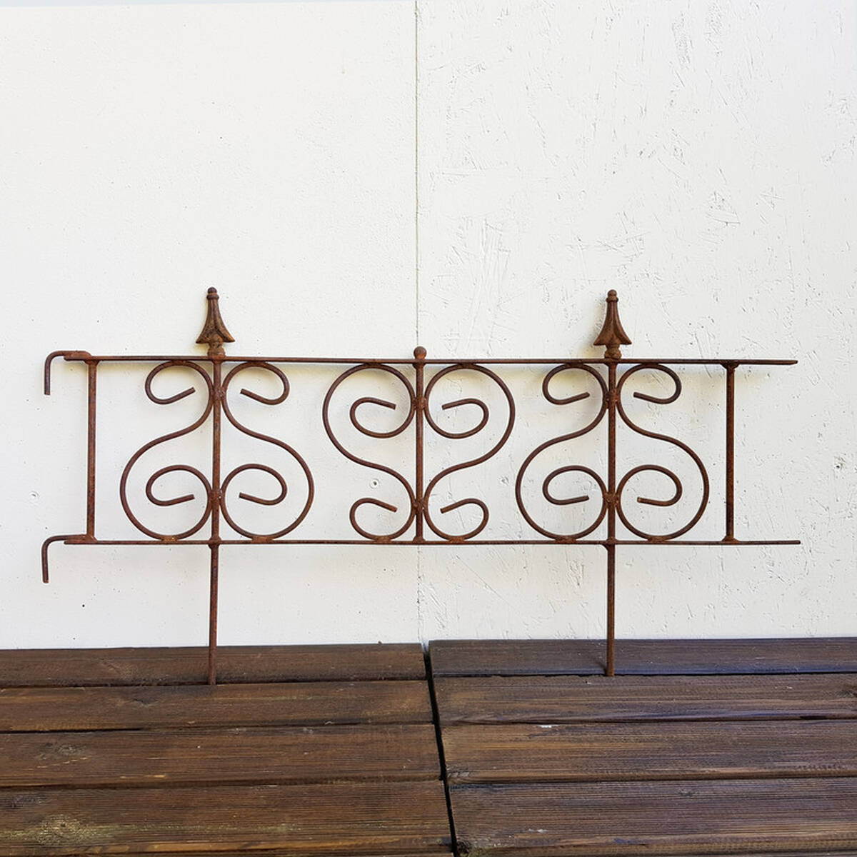 Barrière en fer rouillé, 40 x 80 cm 