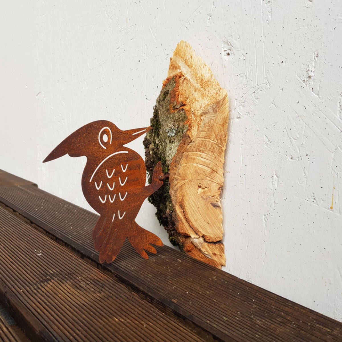 Pic en fer rouillé, à visser, hauteur 15cm