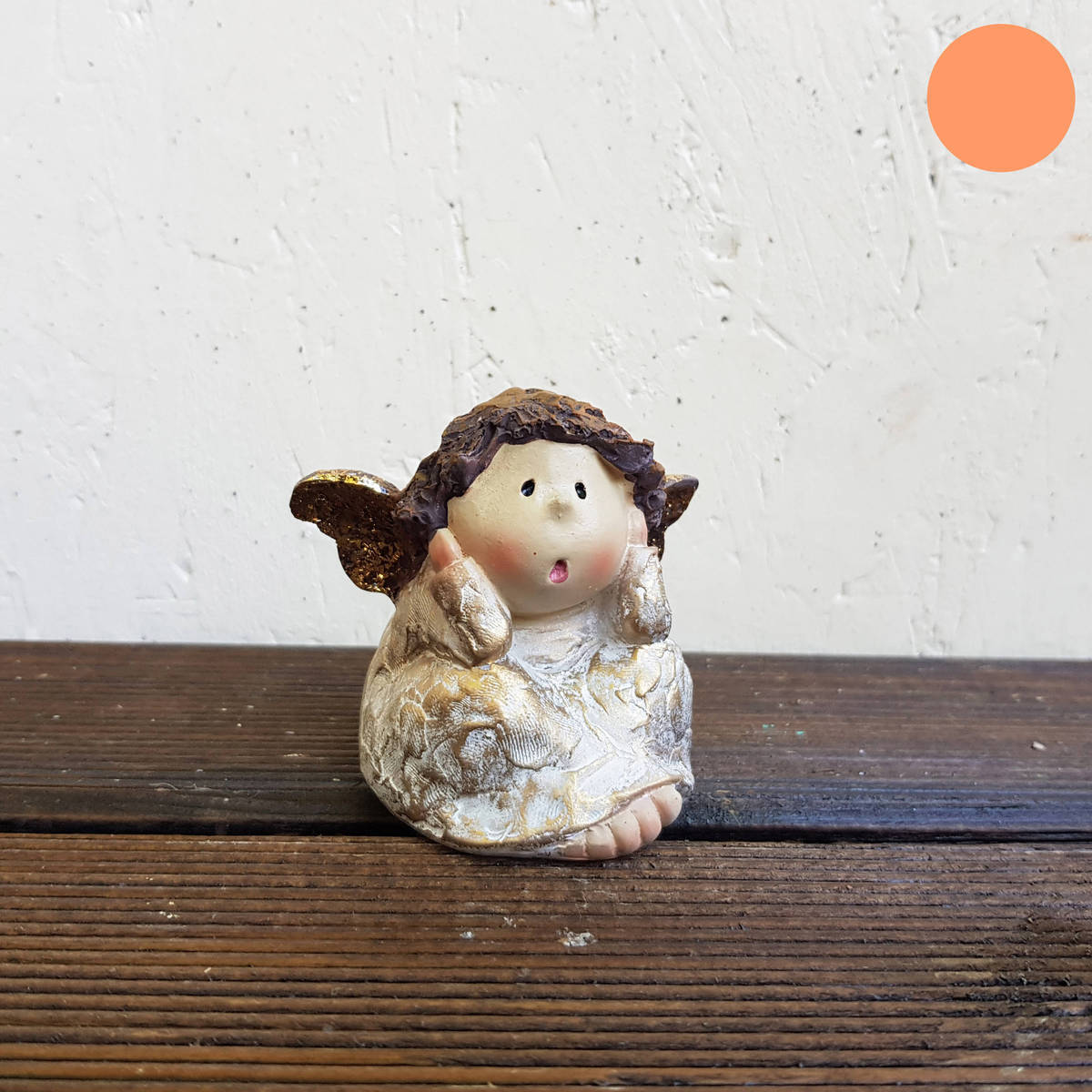 Ange en polyresin, 7x7cm