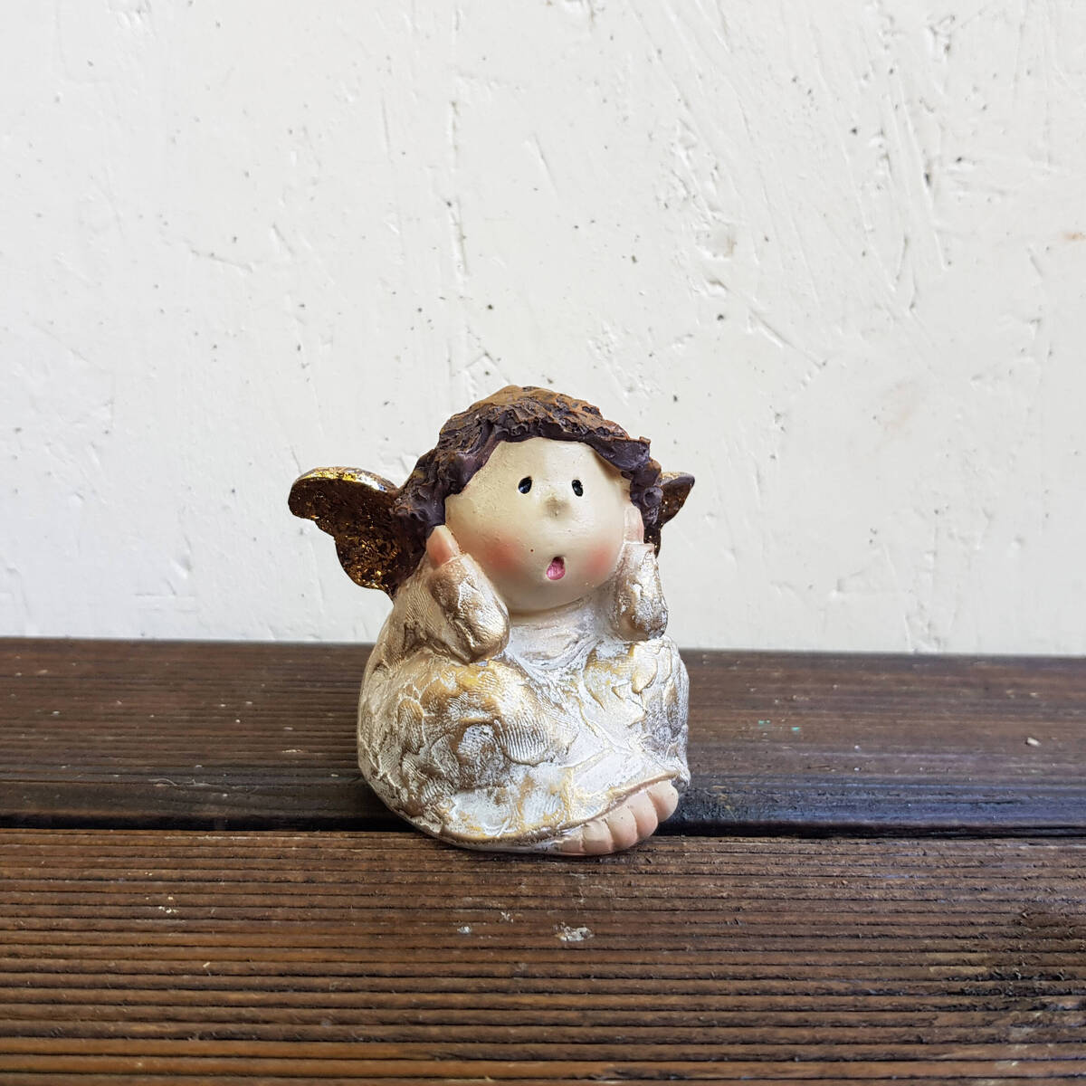 Ange en polyresin, 7x7cm