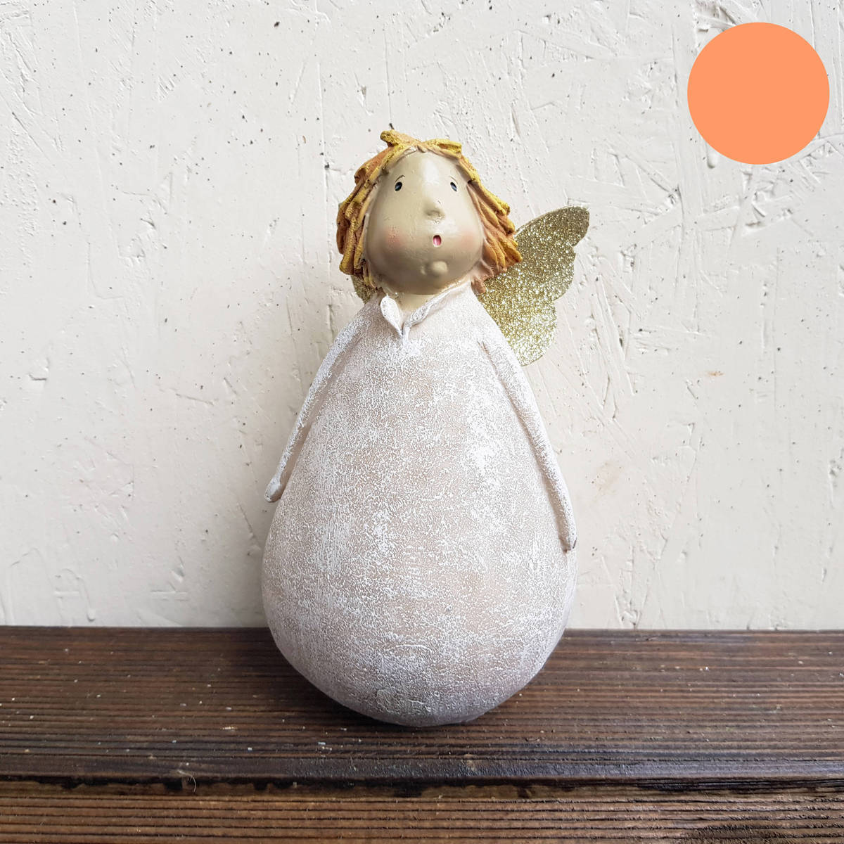 Ange en polyresin, à poser, hauteur 18cm