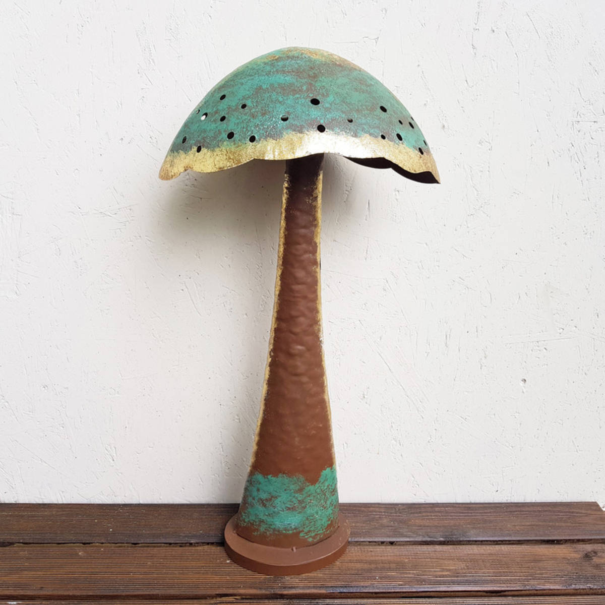 Champignon en métal, hauteur 72cm