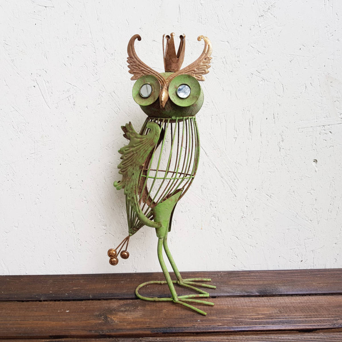 Hibou en métal, à poser, hauteur 43cm