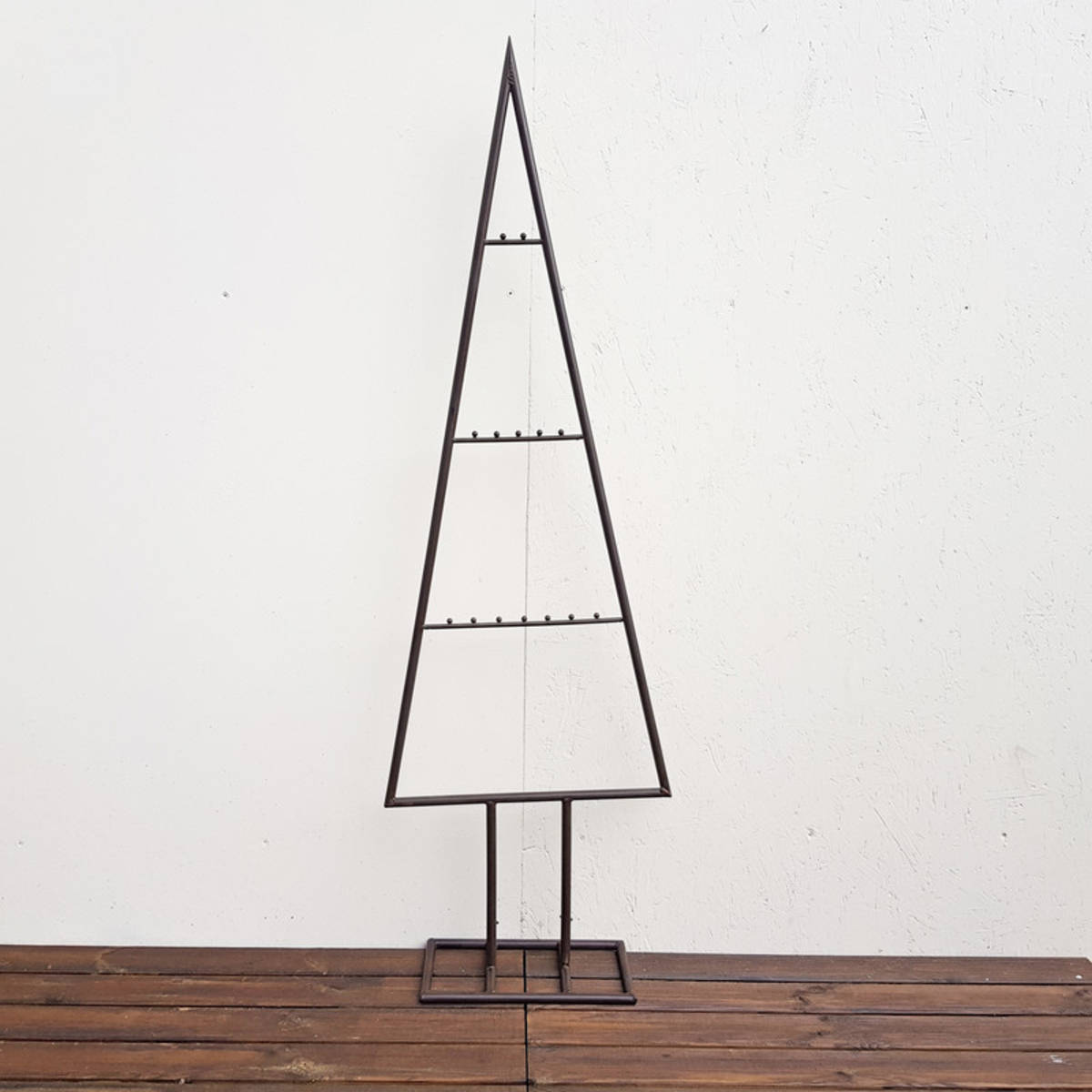 Sapin en métal avec 14 crochets pour décorer, hauteur 150cm 