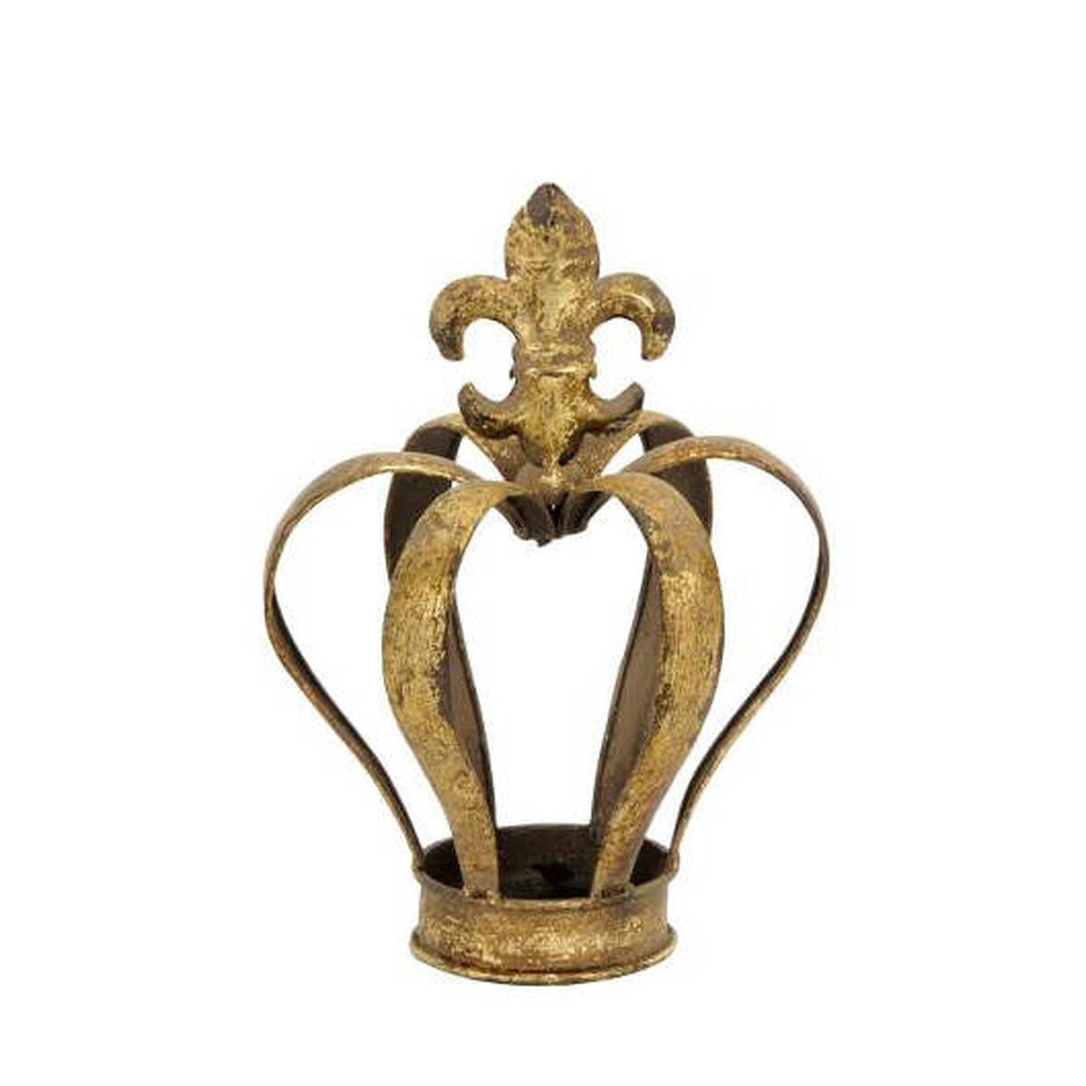 Couronne en métal, colori d'or, hauteur 21cm