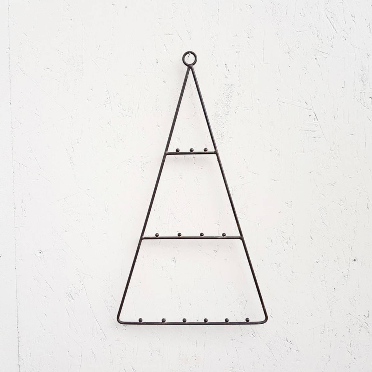 Sapin en métal avec 13 crochets, hauteur 56cm