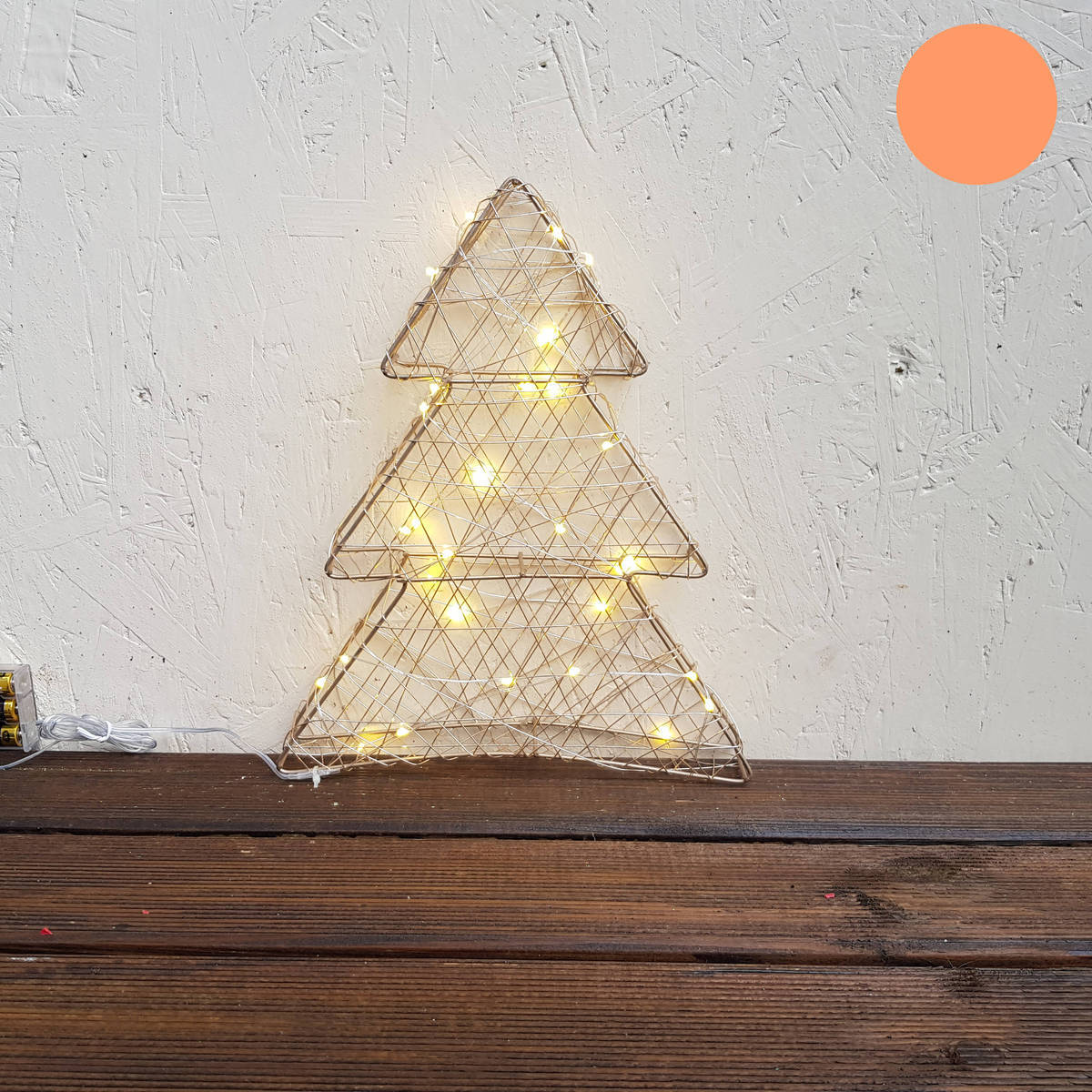 Baum mit LED Licht und Timer,  26x30cm