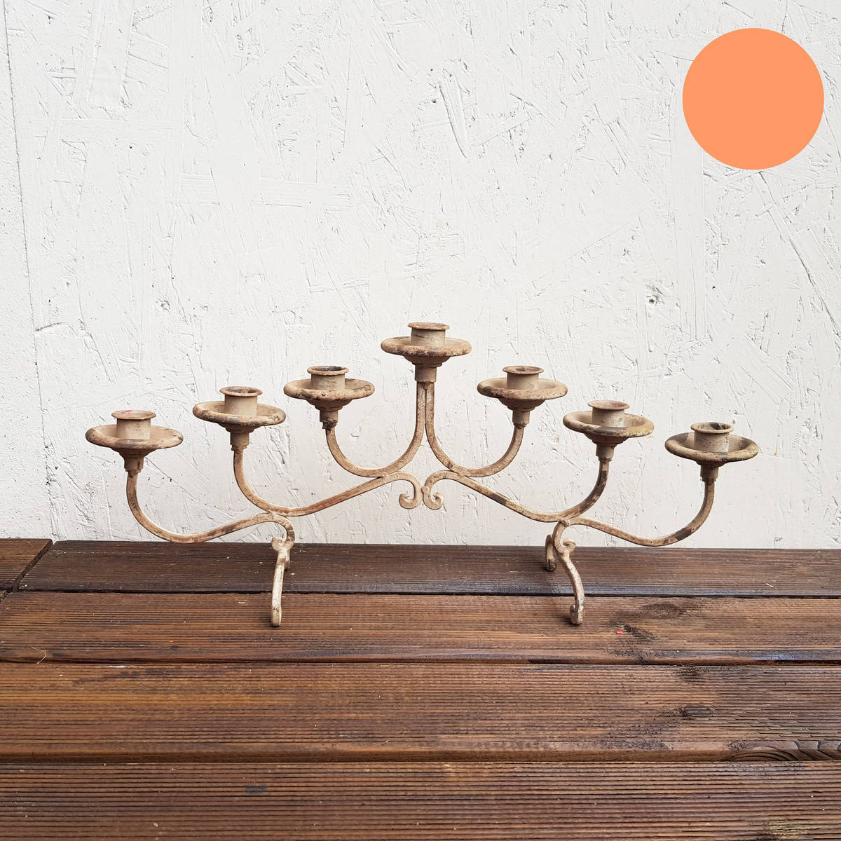 Kerzenhalter aus Metall, Länge 49cm