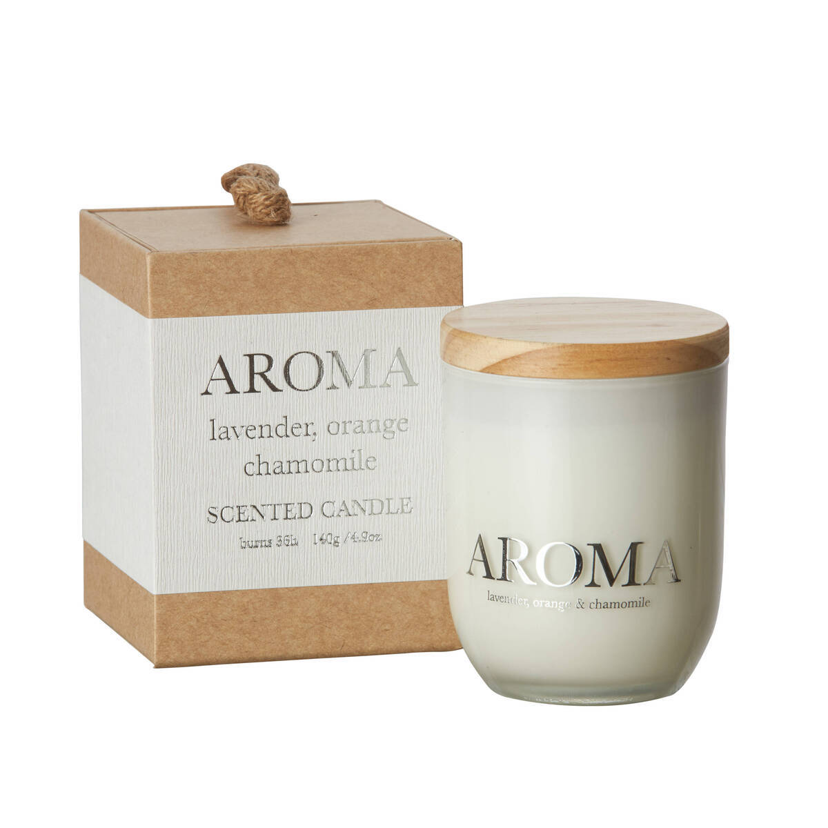 Duftkerze aus Sojawachs, lavender, orange & camomile, M