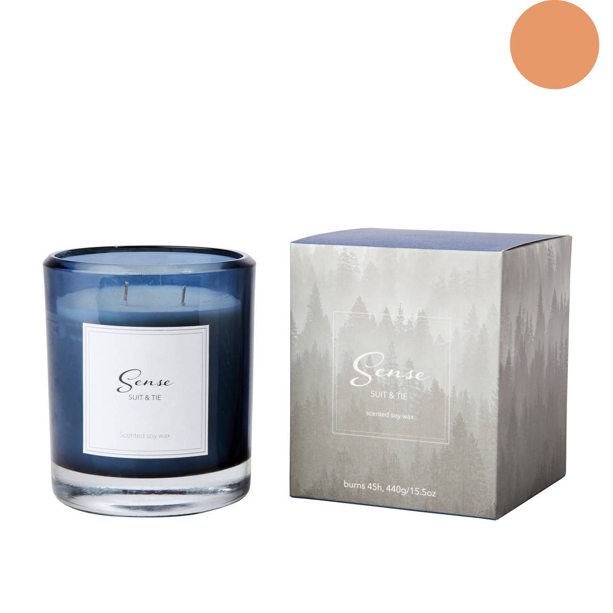 Duftkerze aus Sojawachs im Glas, suit & tie