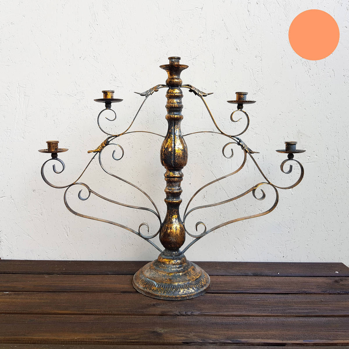 Kerzenhalter aus Metall, Höhe 55cm