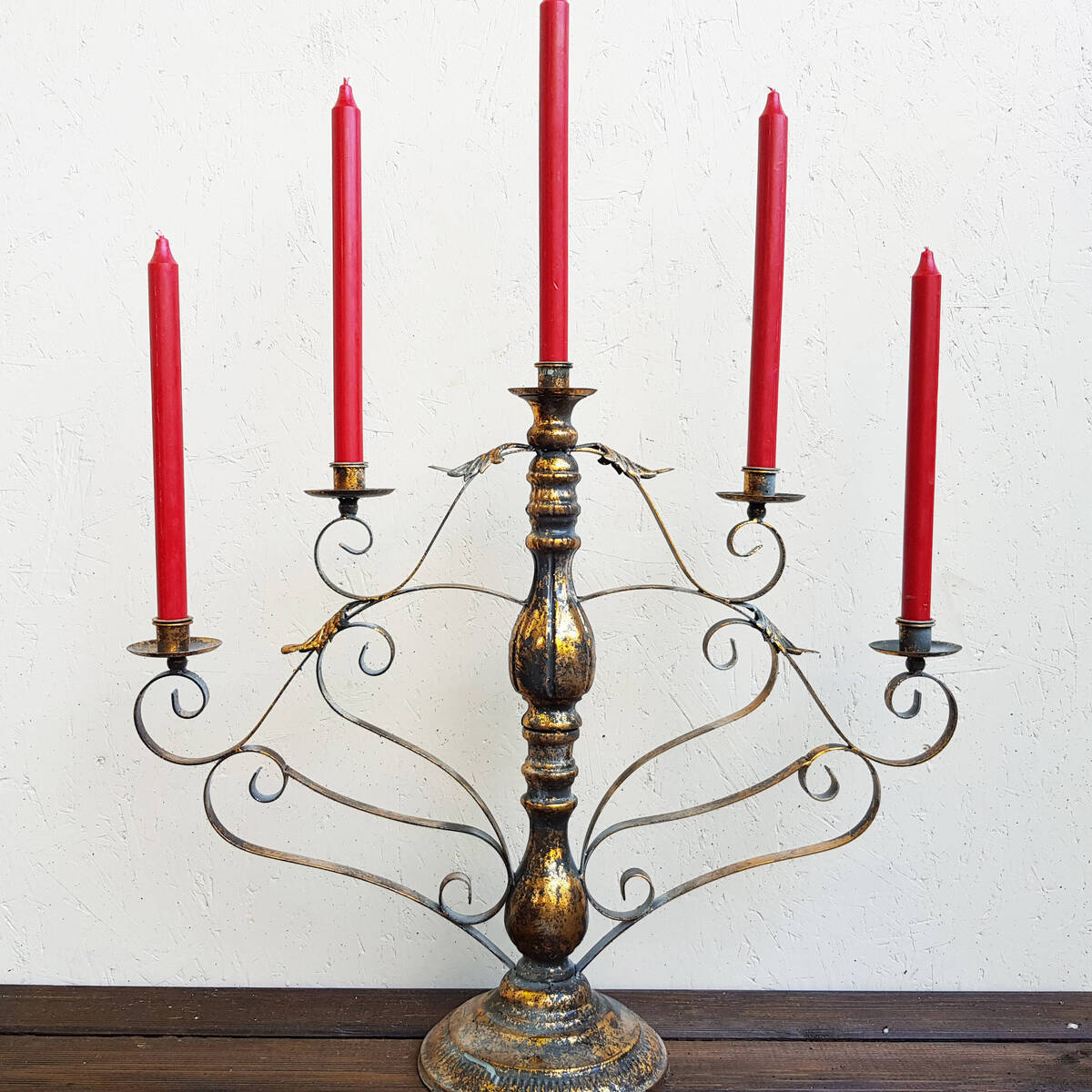 Kerzenhalter aus Metall, Höhe 55cm