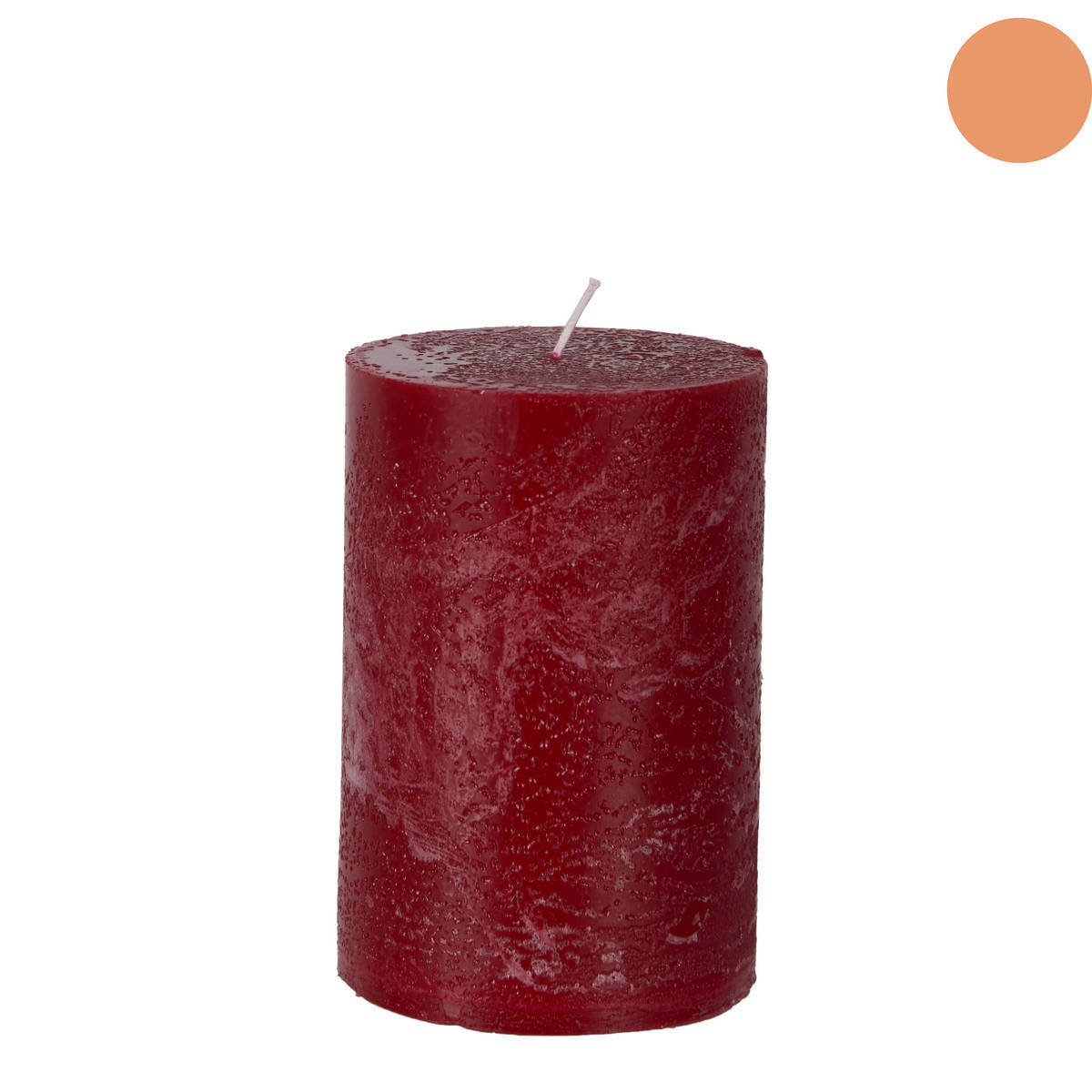 Kerze aus Paraffin, Ø 10cm, Höhe 15cm, rot