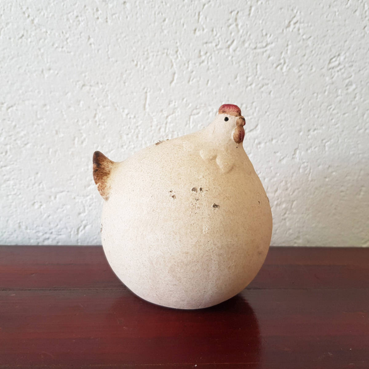 Huhn aus Steingut, 13 x 13cm