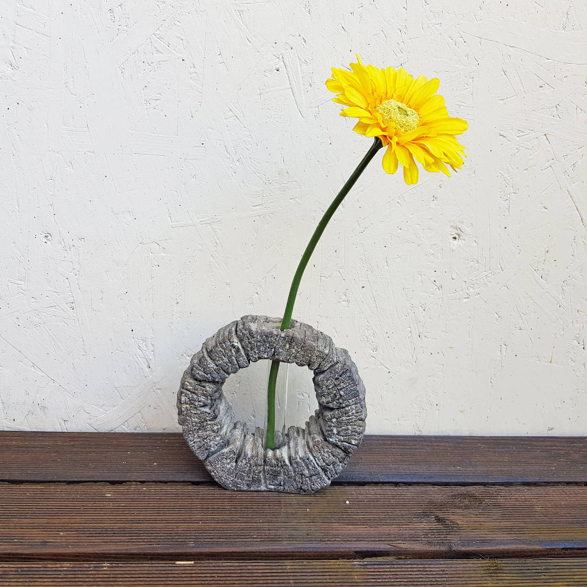 Vase aus Steingut, 17 x 16cm