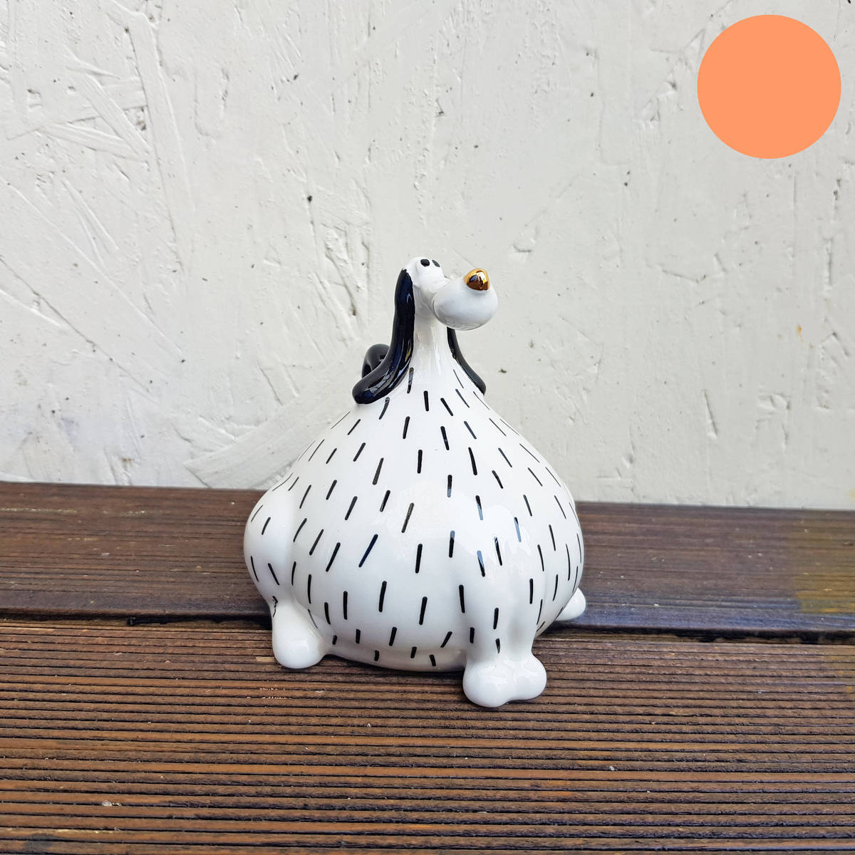 Chien en céramique, 10 cm 