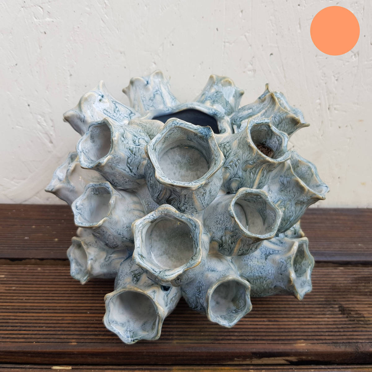 Deco fantaisie en céramique, superbe, 20 cm 