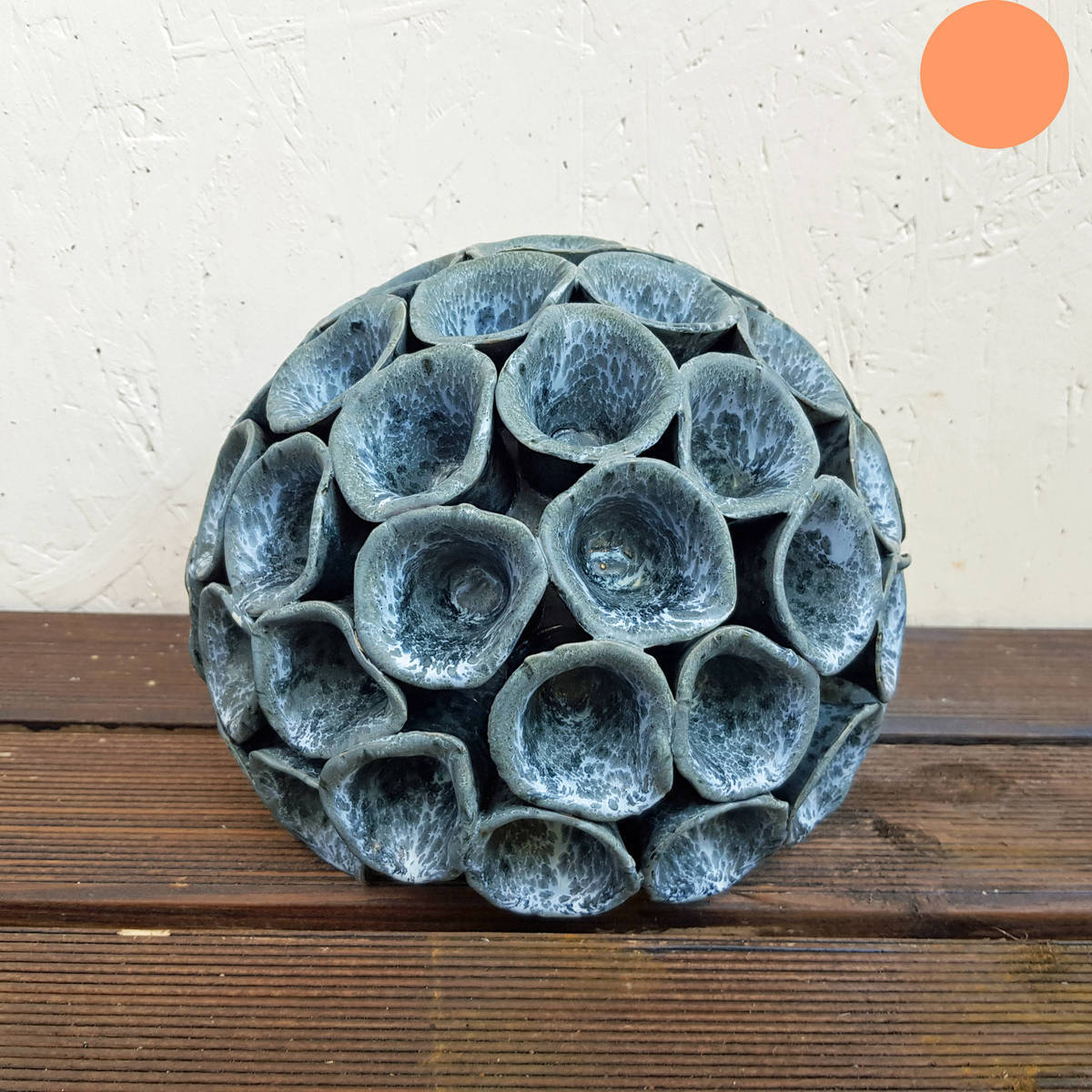 Deco fantaisie en céramique, superbe, 22 cm 