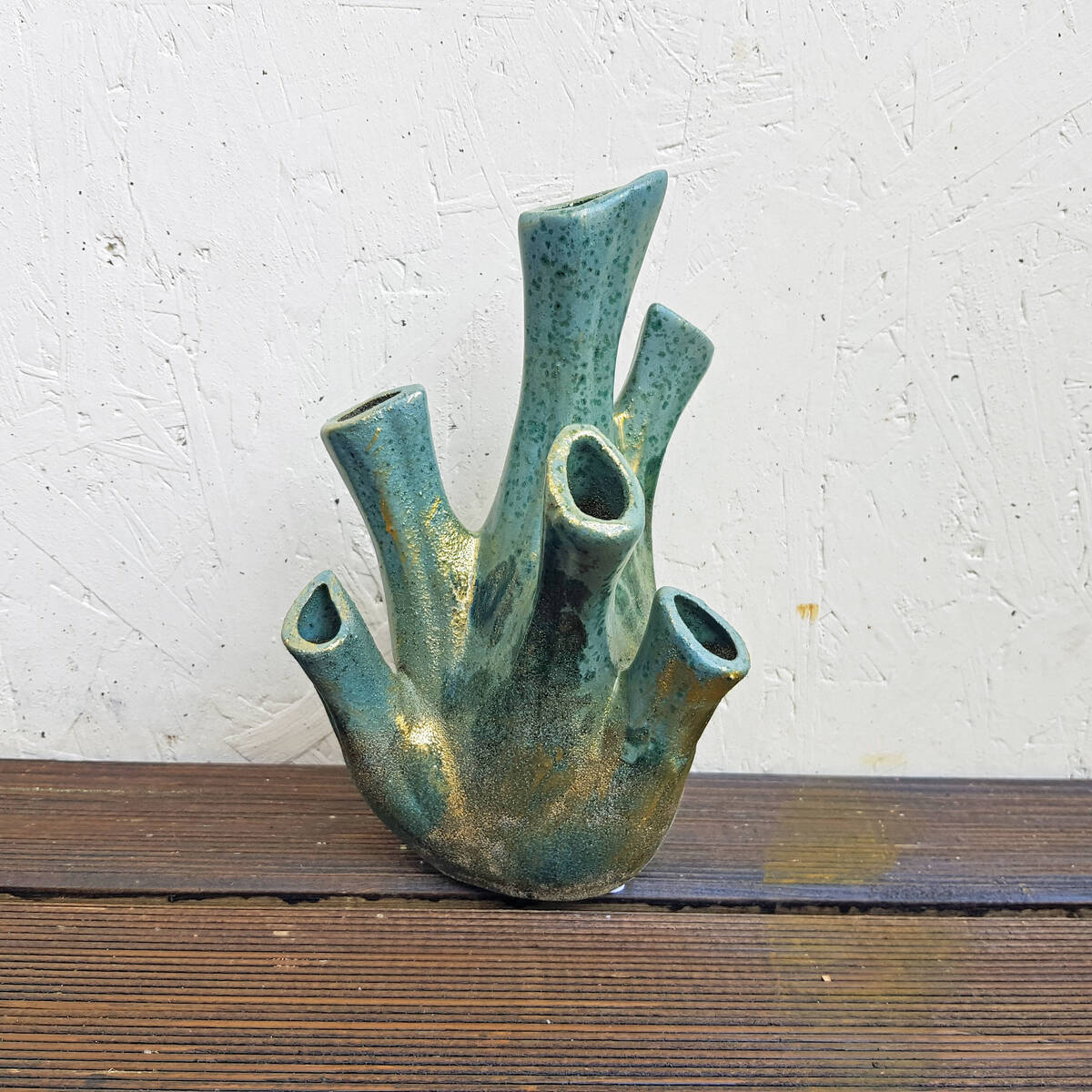 Deco fantaisie en céramique, superbe, 23 cm 