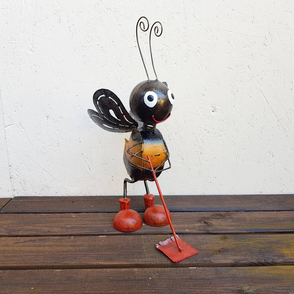 Abeille en métal peint, à poser, H.37 cm 