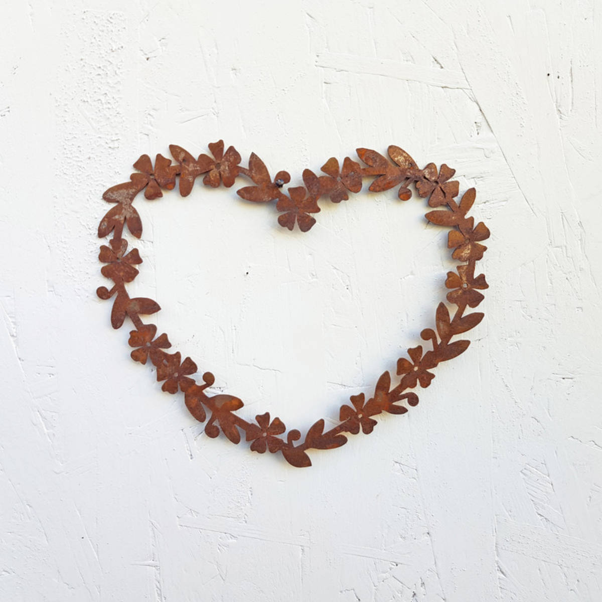 Coeur en fer rouillé, 20cm