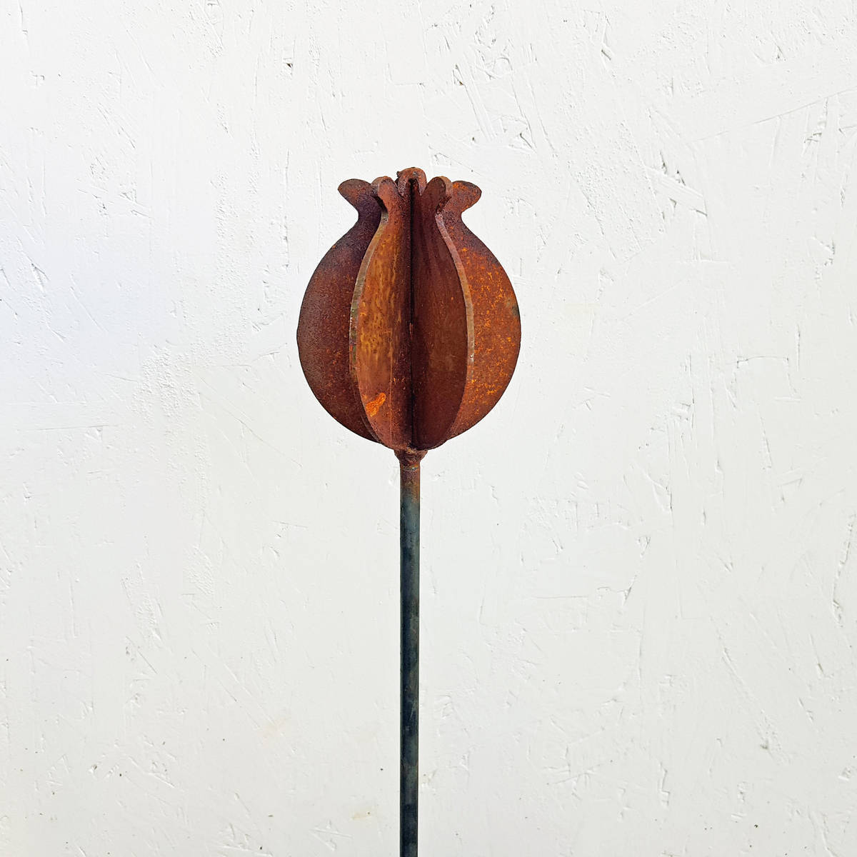 Mohn aus Rosteisen, Höhe 90cm