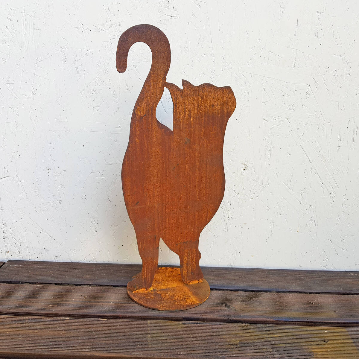 Katze aus Rostmetall, Höhe 46cm