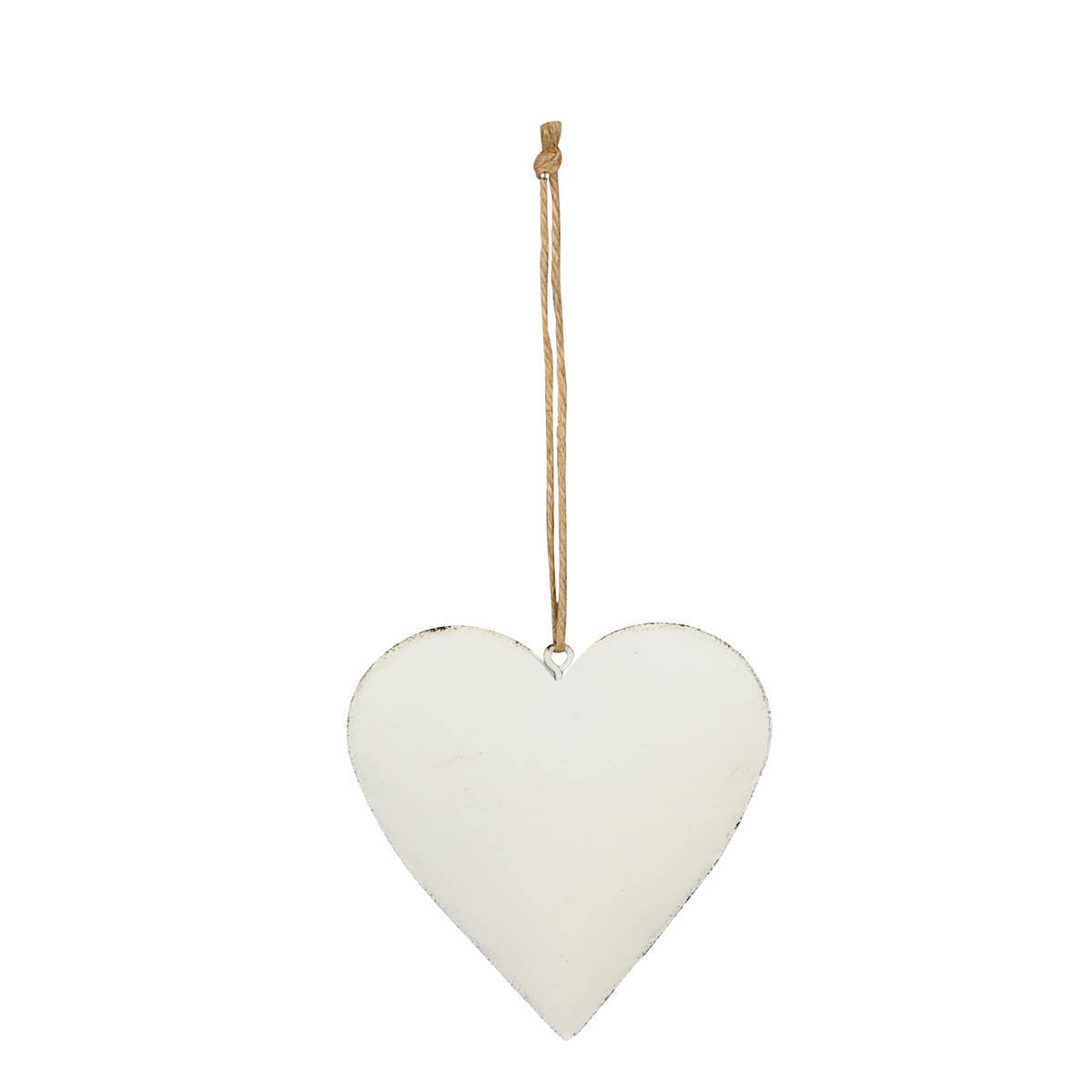 Coeur à suspendre, en métal, 13cm