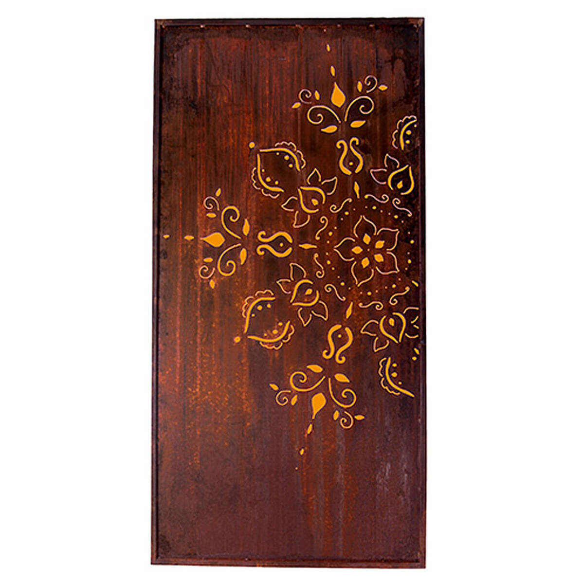 Paravent ''Mandala'' aus Rosteisen, H. 200cm