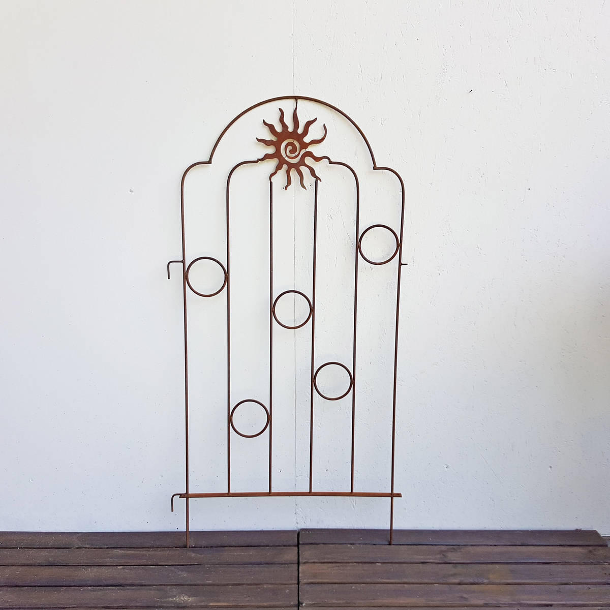 Paravent ''Sonne'' aus Rosteisen, Höhe 145cm