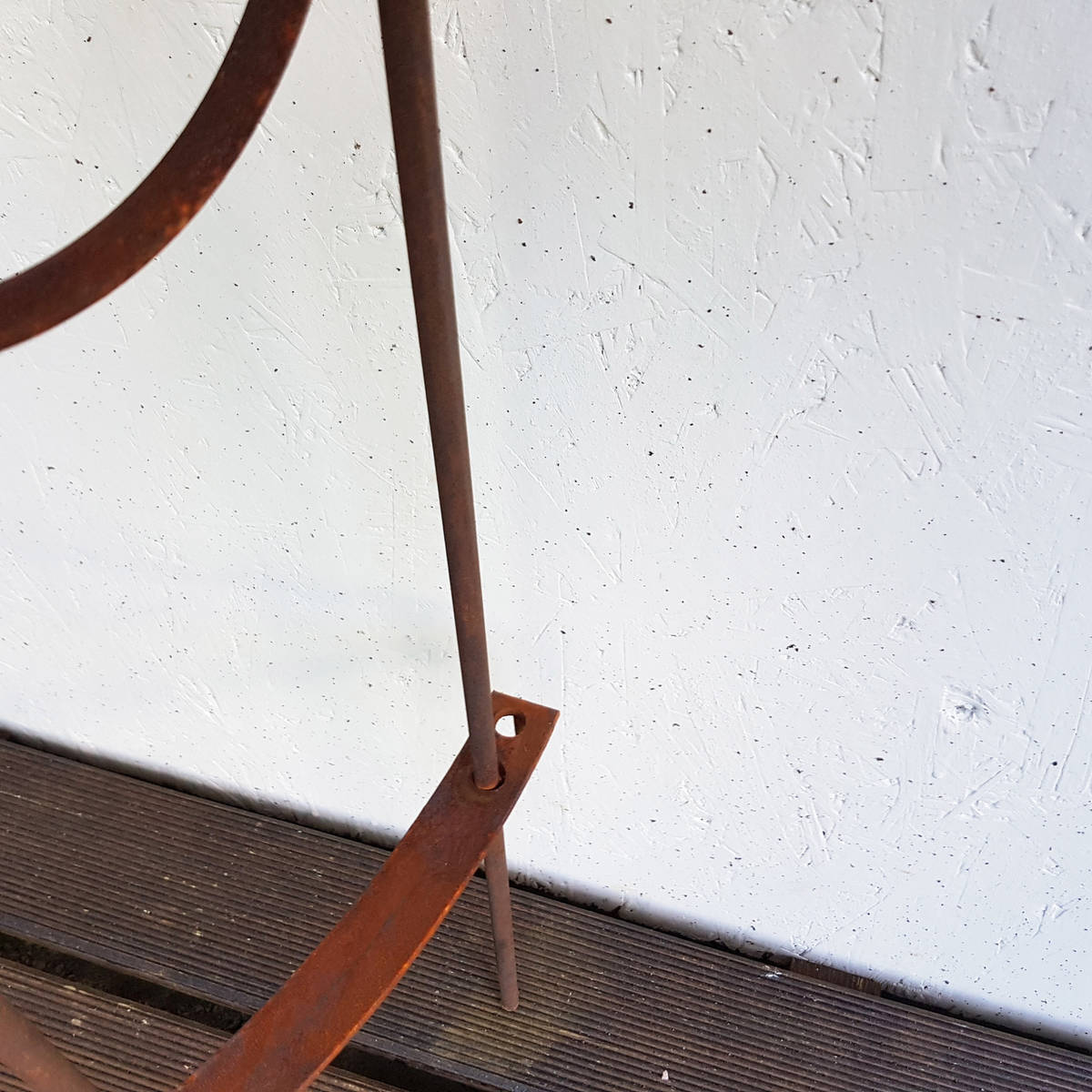 Paravent ''Sonne'' aus Rosteisen, Höhe 145cm