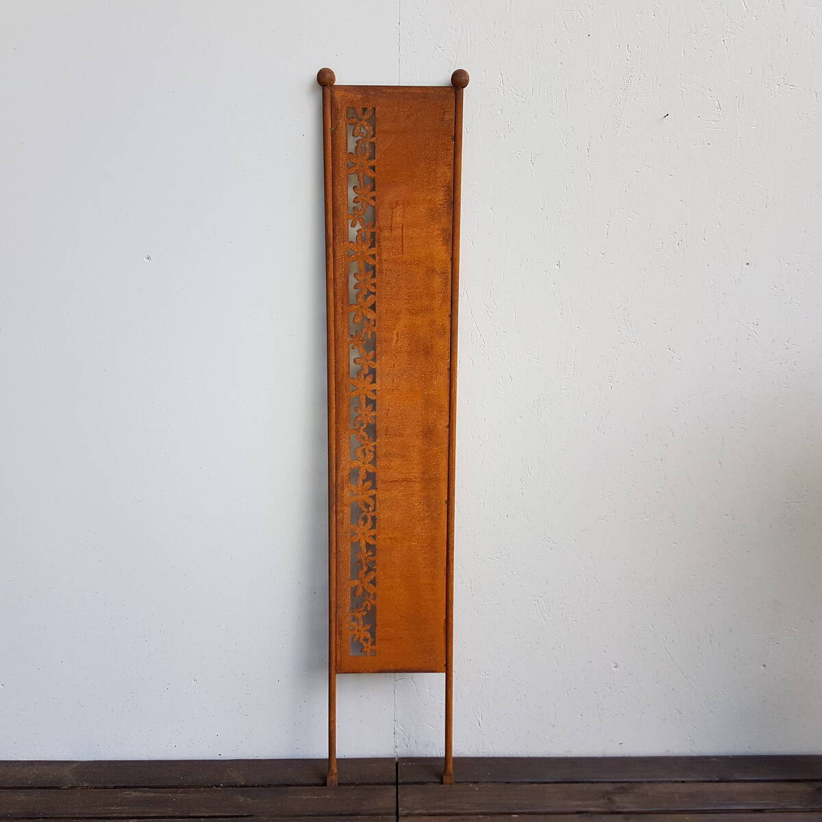 Paravent aus Rosteisen, Höhe 154cm