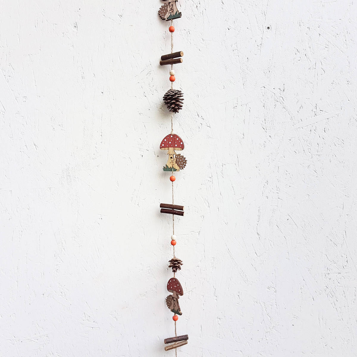 Herbstgirlande aus Holz