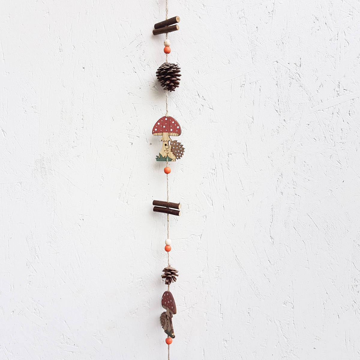 Herbstgirlande aus Holz