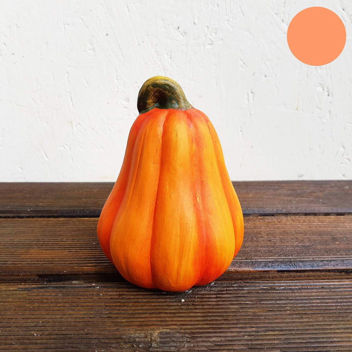 Kürbis aus Steingut, H. 13cm