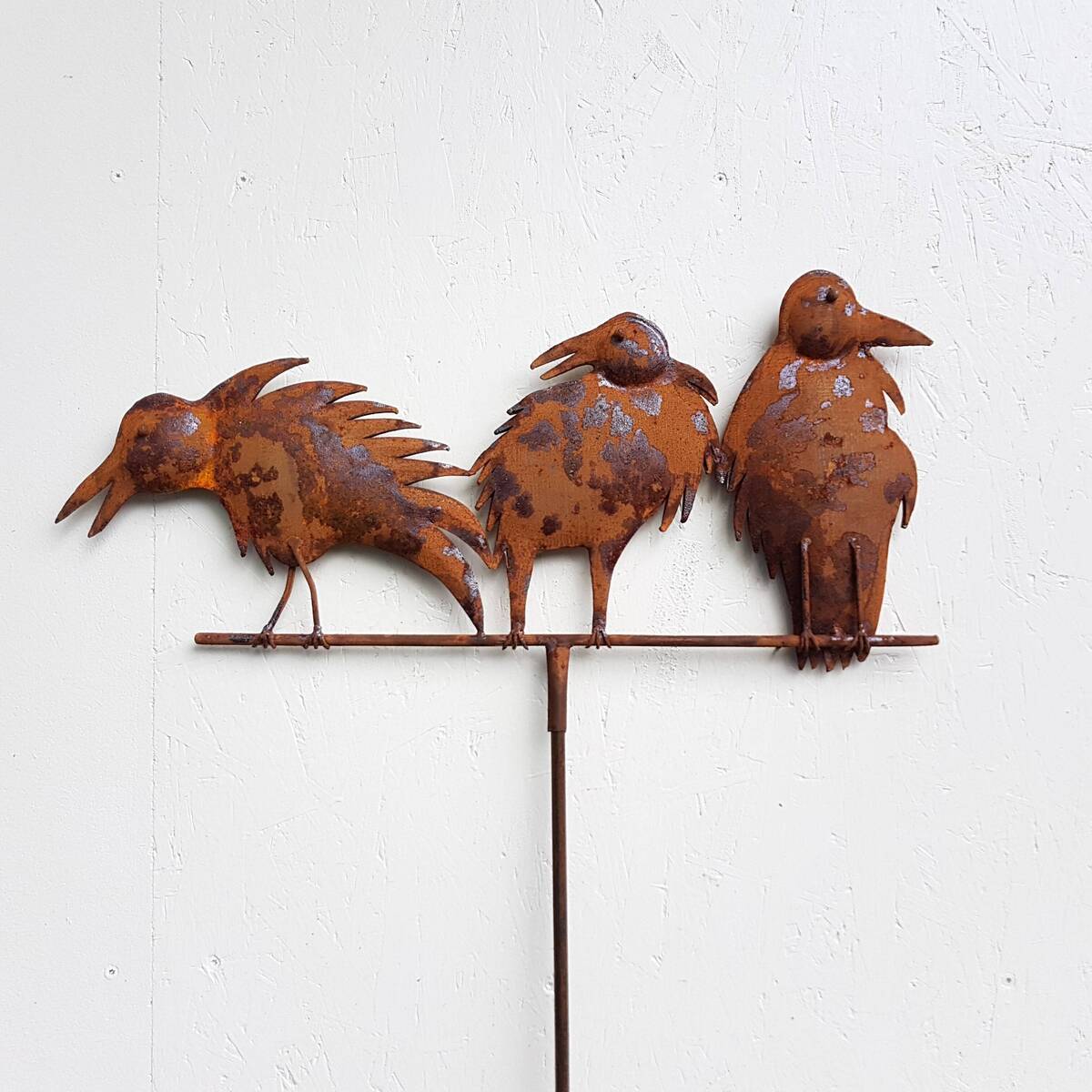 3 Raben auf der Stange, L. 70cm