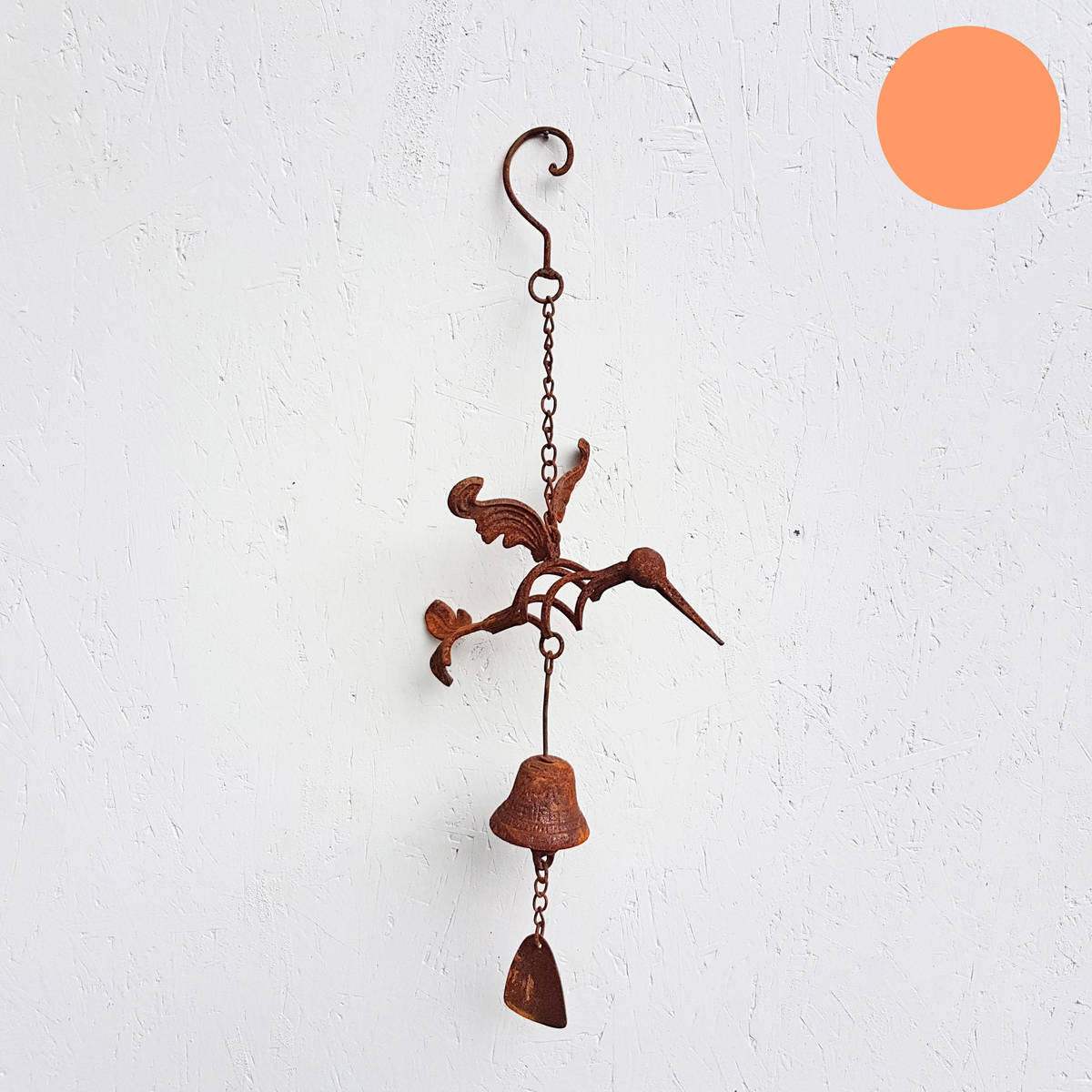 Glocke mit Vogel, H. 65cm 